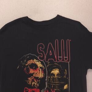 Saw Movie Crew Neck Short Sleeve Graphic T Shirt Mens Size Medium M Black